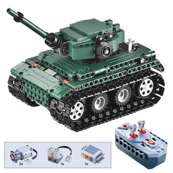 dauw Kerstmis Schaken Legervoertuigen bouwsets - Bestuurbare legertank - UC51018W